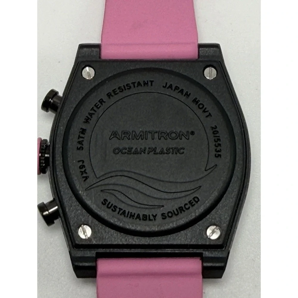 Armitron Ocean Plastic 20/5535 Chronograph Mens Watch‎ 40MM 8.5